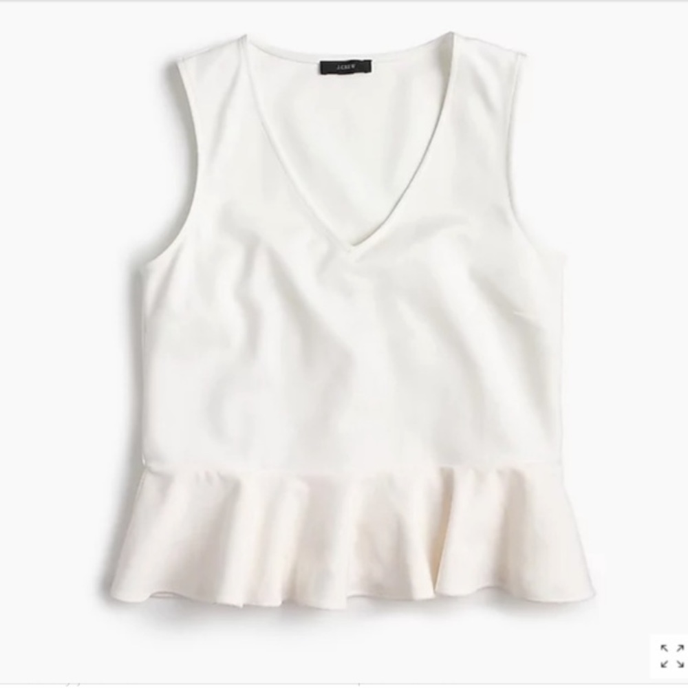 NWT J. Crew Peplum Tank Top